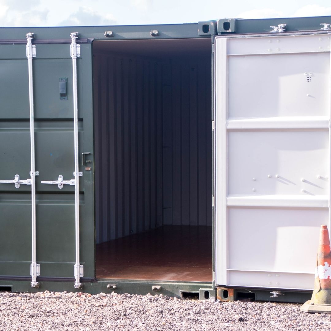 green storage container