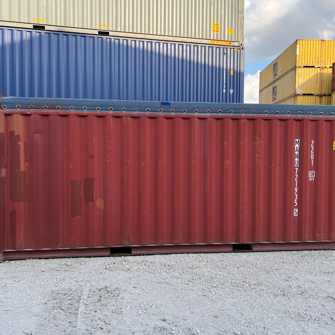large red storage container