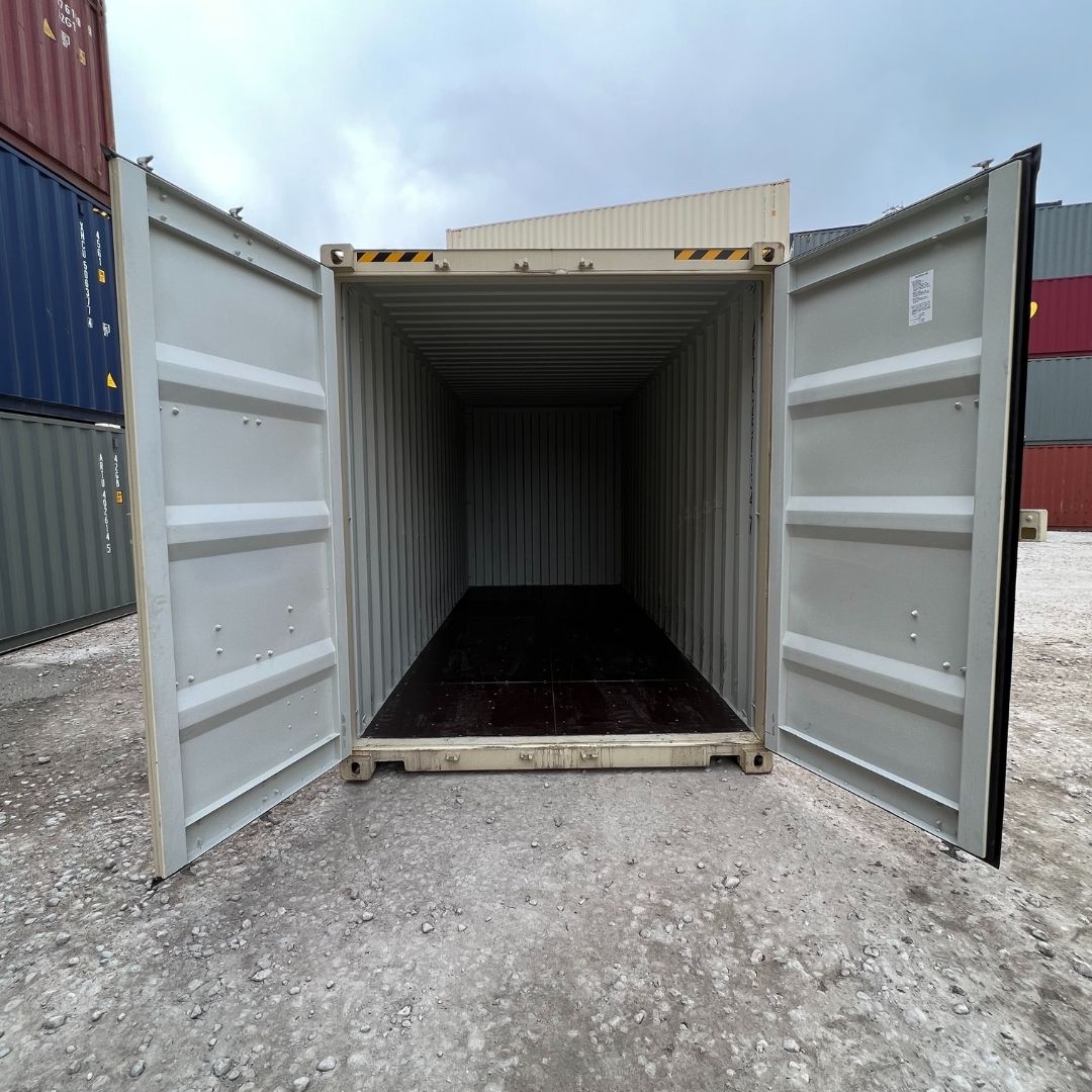 open empty storage container