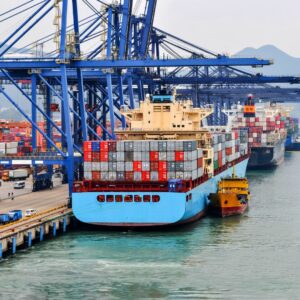 shipping containers on boat
