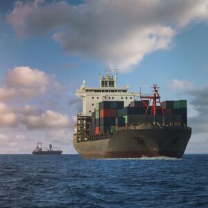 shipping containers on boat