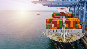 shipping containers on ship