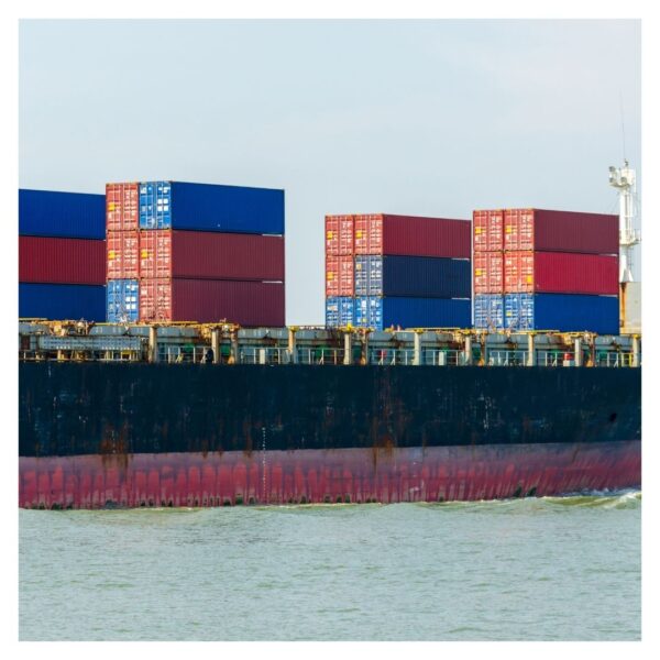 cargo containers on ship