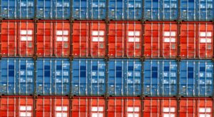 Stack of shipping containers