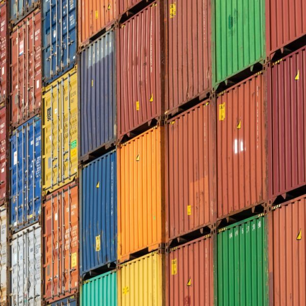 Stack of shipping container