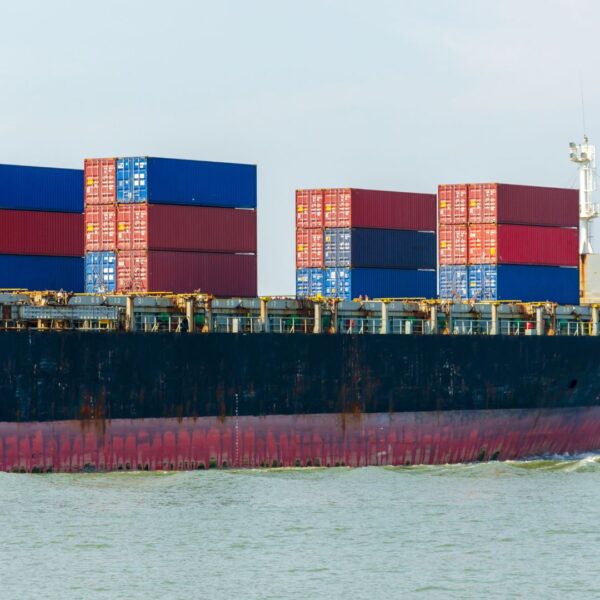 shipping containers on ship
