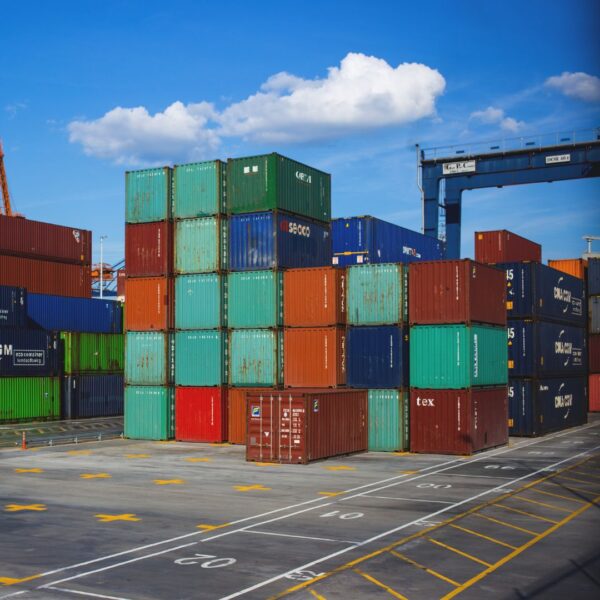 stack of shipping containers