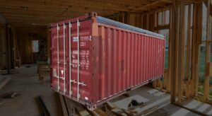 image of a container and a job site