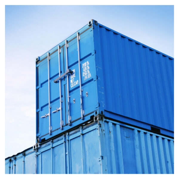 image of stacked shipping containers