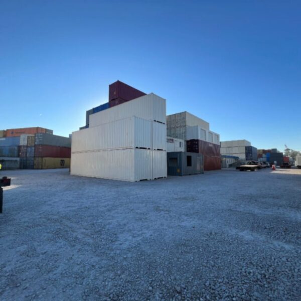 cold containers in yard