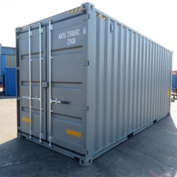 gray shipping container