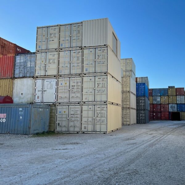 containers in yard