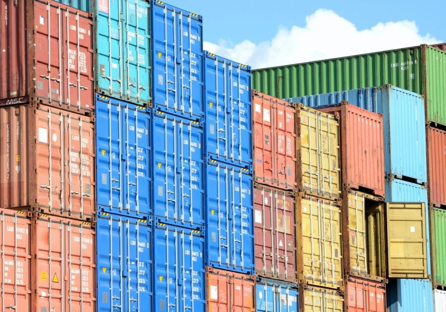 aerial shipping yard